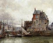 European city landscape, street landsacpe, construction, frontstore, building and architecture. 137 unknow artist